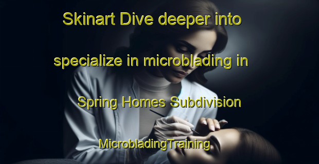 Skinart Dive deeper into specialize in microblading in Spring Homes Subdivision | MicrobladingTraining | MicrobladingClasses | SkinartTraining-Philippines