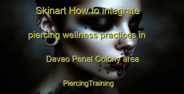 Skinart How to integrate piercing wellness practices in Davao Penal Colony area | PiercingTraining | PiercingClasses | SkinartTraining-Philippines