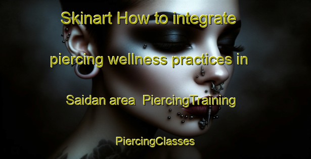 Skinart How to integrate piercing wellness practices in Saidan area | #PiercingTraining #PiercingClasses #SkinartTraining-Philippines