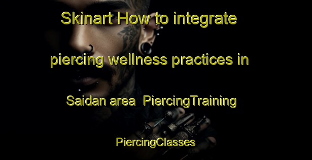 Skinart How to integrate piercing wellness practices in Saidan area | #PiercingTraining #PiercingClasses #SkinartTraining-Philippines